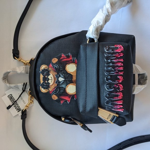 Moschino Bat Teddy Bear PU Mini Backpack Halloween main image 7